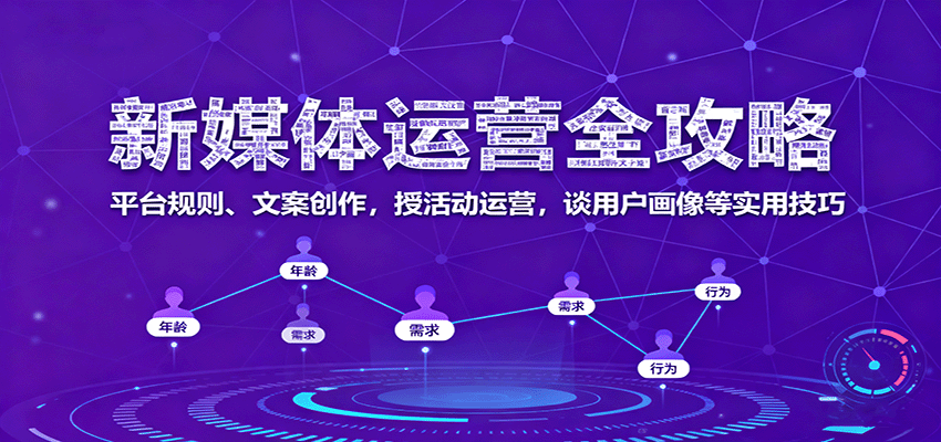 新媒体运营全攻略：平台规则、文案创作，授活动运营，谈用户画像等实用技巧凯哥轻创网-轻创网-创业网-网创项目资源站-副业项目-创业项目-搞钱项目凯哥轻创网