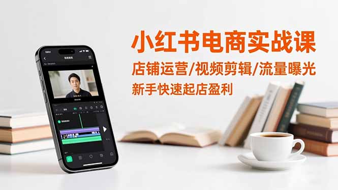 （16536期）小红书电商实战课：店铺运营/视频剪辑/流量曝光，新手快速起店盈利凯哥轻创网-轻创网-创业网-网创项目资源站-副业项目-创业项目-搞钱项目凯哥轻创网