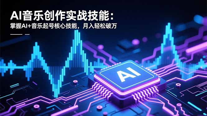 （16600期）AI音乐创作实战技能：掌握AI+音乐起号核心技能，月入轻松破万凯哥轻创网-轻创网-创业网-网创项目资源站-副业项目-创业项目-搞钱项目凯哥轻创网