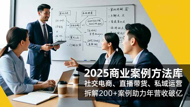 （16713期）2025商业案例方法库，社交电商、直播带货、私域运营，拆解200+案例助力年营收破亿凯哥轻创网-轻创网-创业网-网创项目资源站-副业项目-创业项目-搞钱项目凯哥轻创网