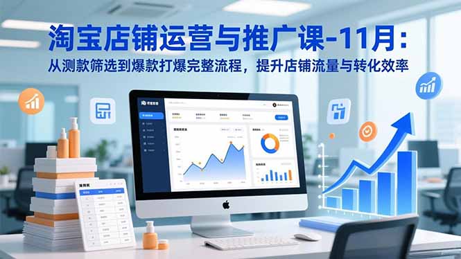 （16714期）淘宝店铺运营与推广课-11月：从测款筛选到爆款打爆完整流程，提升店铺流量与转化效率凯哥轻创网-轻创网-创业网-网创项目资源站-副业项目-创业项目-搞钱项目凯哥轻创网