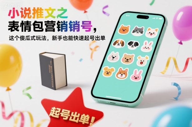 小说推文之表情包营销号,这个傻瓜式玩法,新手也能快速起号出单凯哥轻创网-轻创网-创业网-网创项目资源站-副业项目-创业项目-搞钱项目凯哥轻创网