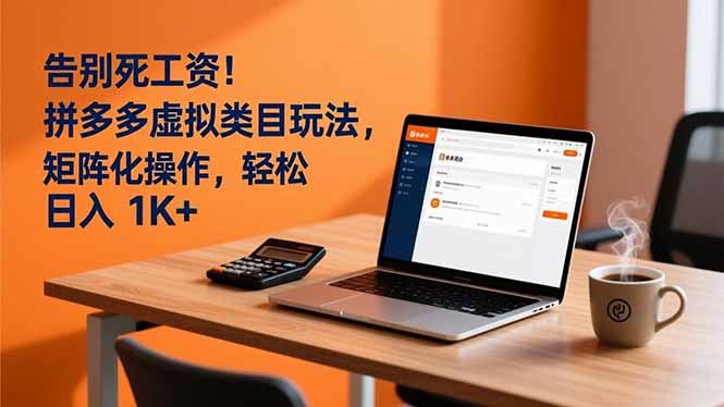 （16943期）告别死工资！拼多多虚拟类目玩法，矩阵化操作，轻松日入 1K+凯哥轻创网-轻创网-创业网-网创项目资源站-副业项目-创业项目-搞钱项目凯哥轻创网