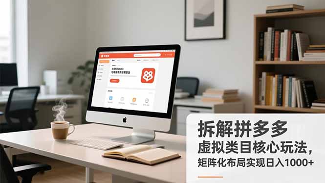 （16906期）拆解拼多多虚拟类目核心玩法，矩阵化布局实现日入1000+凯哥轻创网-轻创网-创业网-网创项目资源站-副业项目-创业项目-搞钱项目凯哥轻创网