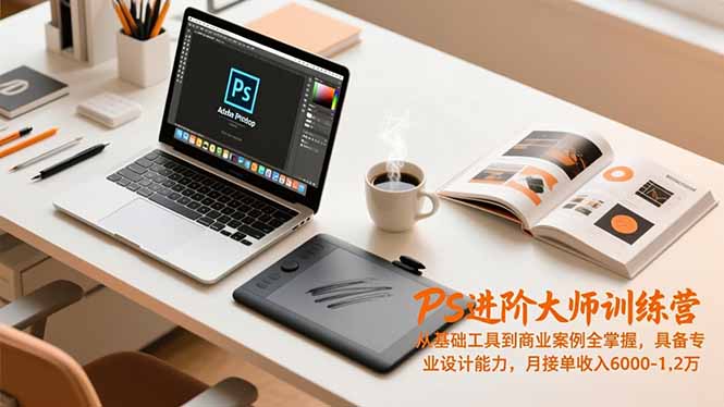 （16868期）PS进阶大师训练营，从基础工具到商业案例全掌握，具备专业设计能力，月接单收入6000-1.2万凯哥轻创网-轻创网-创业网-网创项目资源站-副业项目-创业项目-搞钱项目凯哥轻创网
