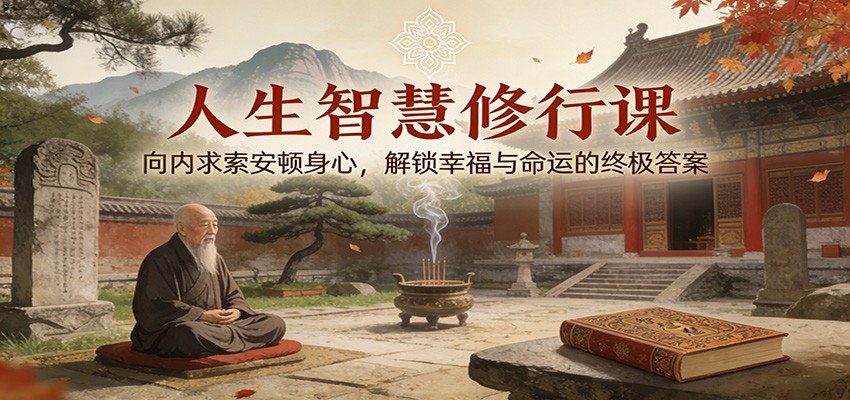 人生智慧修行课：向内求索安顿身心，解锁幸福与命运的终极答案凯哥轻创网-轻创网-创业网-网创项目资源站-副业项目-创业项目-搞钱项目凯哥轻创网