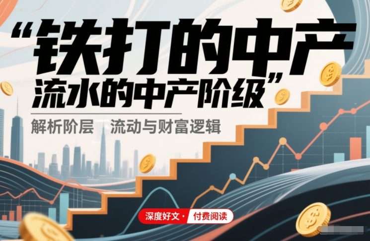 付费文章：铁打的中产，流水的中产阶级凯哥轻创网-轻创网-创业网-网创项目资源站-副业项目-创业项目-搞钱项目凯哥轻创网