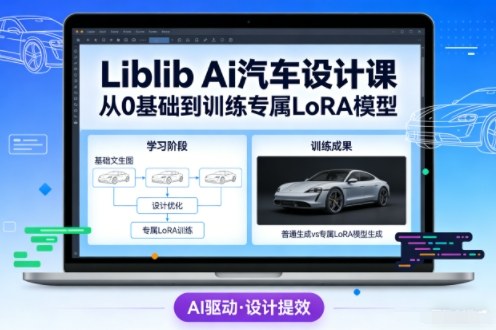 Liblib Ai汽车设计课，从0基础文生图，到教你训练专属设计和风格LoRA模型凯哥轻创网-轻创网-创业网-网创项目资源站-副业项目-创业项目-搞钱项目凯哥轻创网