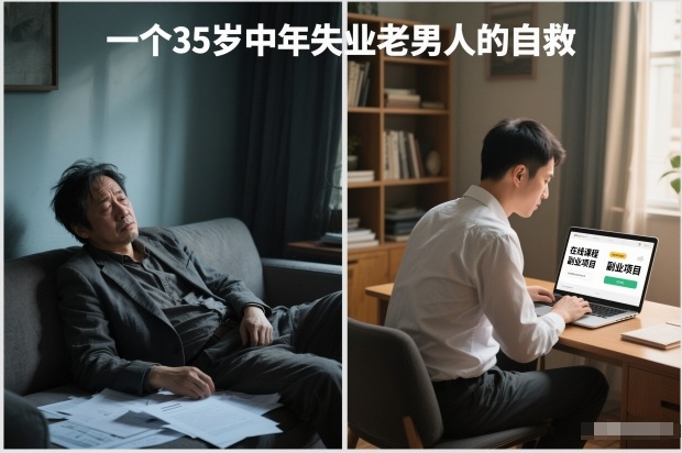 付费文章：一个35岁中年失业老男人的自救凯哥轻创网-轻创网-创业网-网创项目资源站-副业项目-创业项目-搞钱项目凯哥轻创网