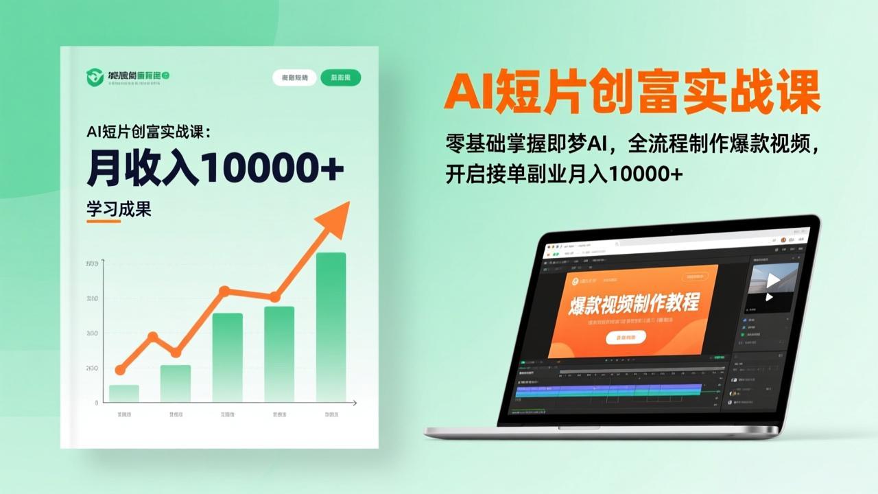 (17236期)AI短片创富实战课:零基础掌握即梦AI,全流程制作爆款视频,开启接单副业月入10000+(更新)凯哥轻创网-轻创网-创业网-网创项目资源站-副业项目-创业项目-搞钱项目凯哥轻创网