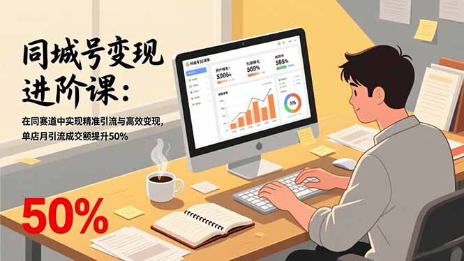 （17015期）同城号变现进阶课：在同城赛道中实现精准引流与高效变现，单店月引流成交额提升50%凯哥轻创网-轻创网-创业网-网创项目资源站-副业项目-创业项目-搞钱项目凯哥轻创网