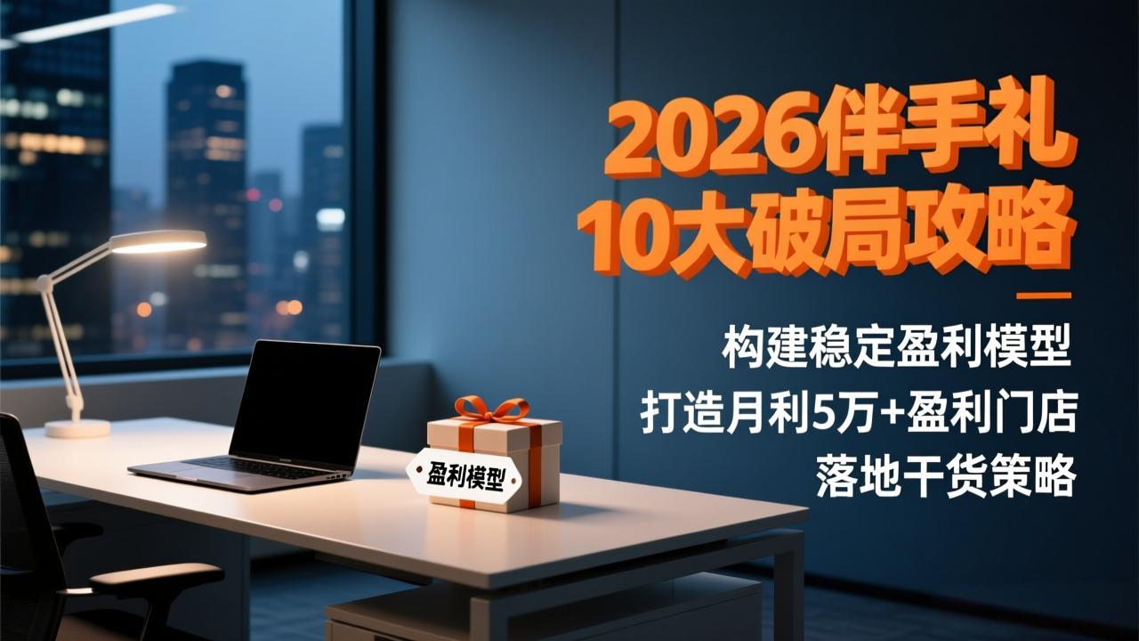 (17191期)2026伴手礼10大破局攻略:构建稳定盈利模型,打造月利5万+盈利门店,落地干货策略凯哥轻创网-轻创网-创业网-网创项目资源站-副业项目-创业项目-搞钱项目凯哥轻创网