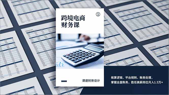 （17036期）跨境电商财务课，核算逻辑、平台规则、账务处理，掌握全盘账务，胜任高薪岗位月入1.5万+凯哥轻创网-轻创网-创业网-网创项目资源站-副业项目-创业项目-搞钱项目凯哥轻创网