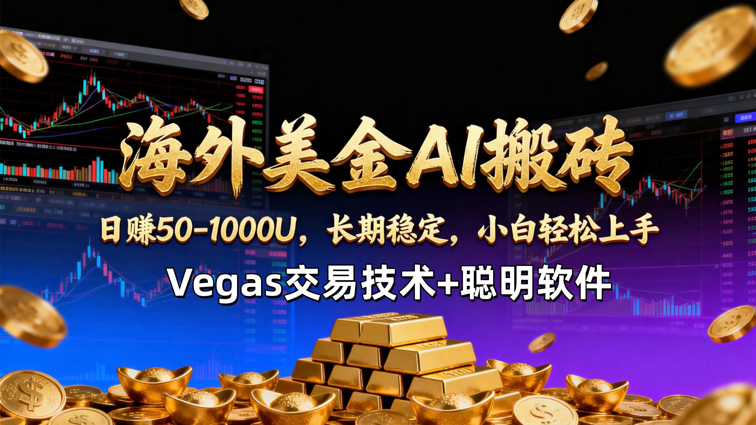 （17143期）【海外美金AI搬砖】Vegas交易技术+聪明软件，日赚50-1000U，长期稳定，小白轻松上手。凯哥轻创网-轻创网-创业网-网创项目资源站-副业项目-创业项目-搞钱项目凯哥轻创网