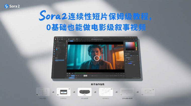 Sora2连续性短片保姆级教程，0基础也能做电影级叙事视频凯哥轻创网-轻创网-创业网-网创项目资源站-副业项目-创业项目-搞钱项目凯哥轻创网