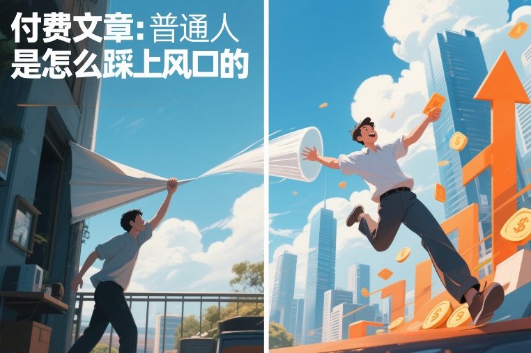 付费文章:普通人是怎么踩上风口的凯哥轻创网-轻创网-创业网-网创项目资源站-副业项目-创业项目-搞钱项目凯哥轻创网