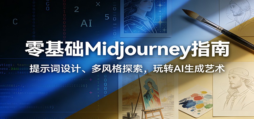零基础Midjourney指南：提示词设计、多风格探索，玩转AI生成艺术凯哥轻创网-轻创网-创业网-网创项目资源站-副业项目-创业项目-搞钱项目凯哥轻创网
