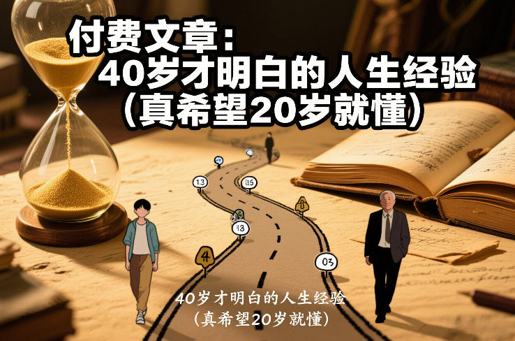付费文章：40岁才明白的人生经验（真希望20岁就懂）凯哥轻创网-轻创网-创业网-网创项目资源站-副业项目-创业项目-搞钱项目凯哥轻创网