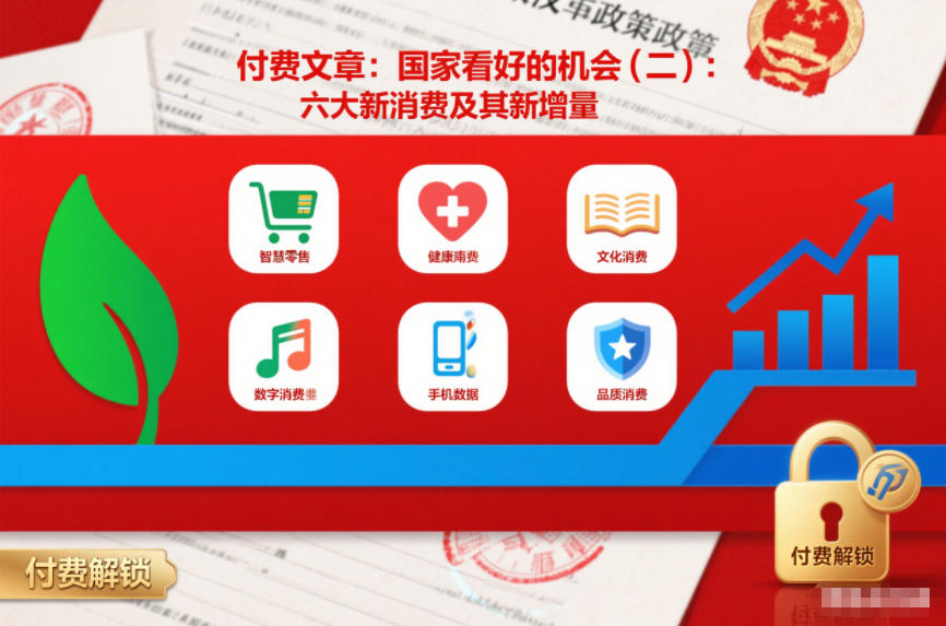 付费文章:国家看好的机会(二):六大新消费及其新增量凯哥轻创网-轻创网-创业网-网创项目资源站-副业项目-创业项目-搞钱项目凯哥轻创网