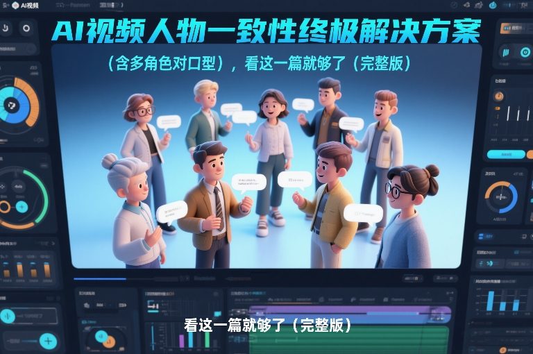 AI视频人物一致性终极解决方案（含多角色对口型），看这一篇就够了（完整版）凯哥轻创网-轻创网-创业网-网创项目资源站-副业项目-创业项目-搞钱项目凯哥轻创网