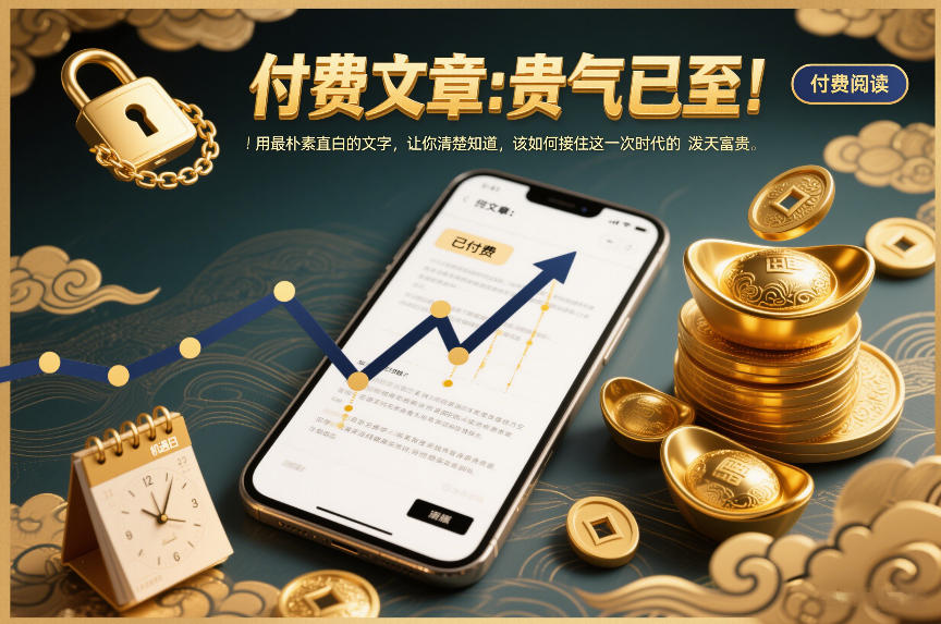 付费文章：贵气已至！用最朴素直白的文字，让你清楚知道，该如何接住这一次时代的泼天富贵凯哥轻创网-轻创网-创业网-网创项目资源站-副业项目-创业项目-搞钱项目凯哥轻创网