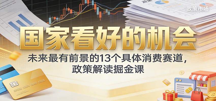 公众号付费文章：国家看好的机会，未来最有前景的13个具体消费赛道，政策解读掘金课凯哥轻创网-轻创网-创业网-网创项目资源站-副业项目-创业项目-搞钱项目凯哥轻创网