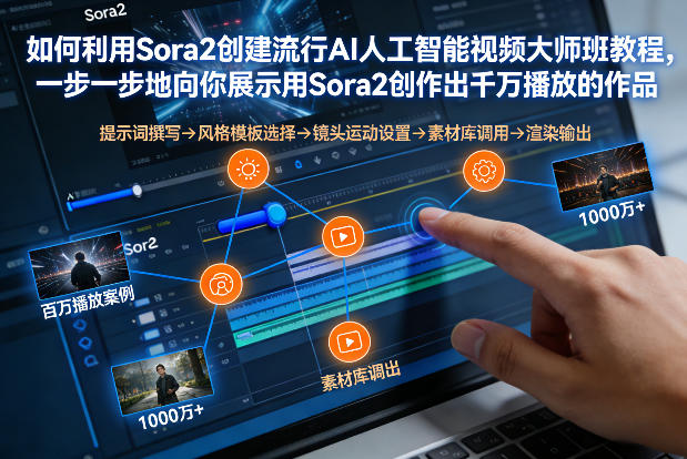 如何利用Sora2创建流行AI人工智能视频大师班，一步一步地向你展示用Sora2创作出千万播放的作品凯哥轻创网-轻创网-创业网-网创项目资源站-副业项目-创业项目-搞钱项目凯哥轻创网