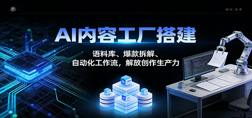 AI内容工厂搭建：语料库、爆款拆解、自动化工作流，解放创作生产力凯哥轻创网-轻创网-创业网-网创项目资源站-副业项目-创业项目-搞钱项目凯哥轻创网