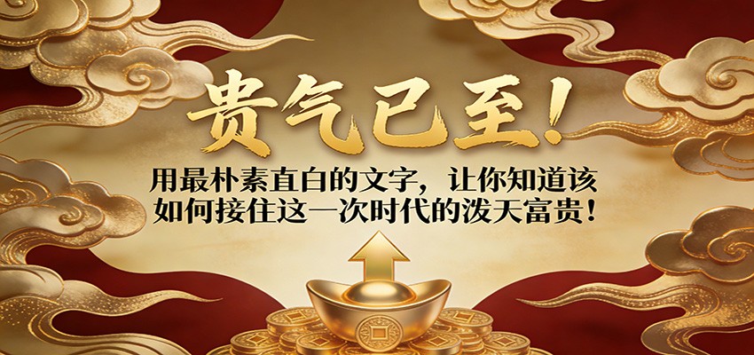 付费文章：贵气已至！用最朴素直白的文字，让你知道该如何接住这一次时代的泼天富贵！凯哥轻创网-轻创网-创业网-网创项目资源站-副业项目-创业项目-搞钱项目凯哥轻创网
