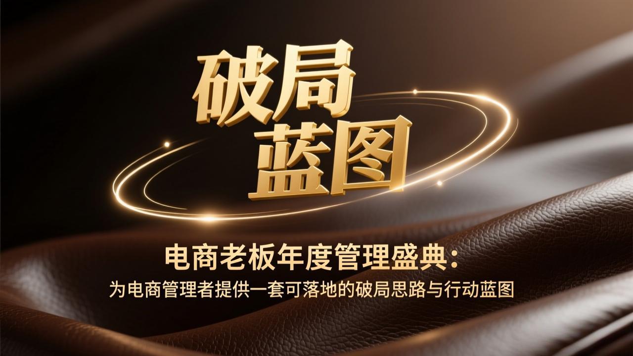 （17374期）电商老板年度管理盛典：为电商管理者提供一套可落地的破局思路与行动蓝图凯哥轻创网-轻创网-创业网-网创项目资源站-副业项目-创业项目-搞钱项目凯哥轻创网