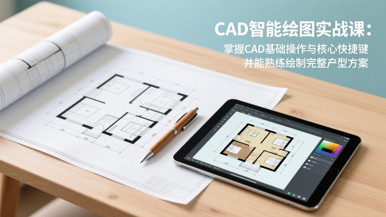 （17348期）CAD智能绘图实战课：掌握CAD基础操作与核心快捷键，并能熟练绘制完整户型方案凯哥轻创网-轻创网-创业网-网创项目资源站-副业项目-创业项目-搞钱项目凯哥轻创网