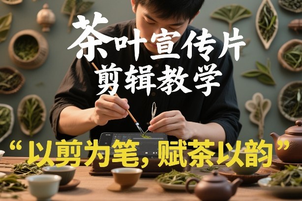 茶叶宣传片剪辑教学，以剪为笔，赋茶以韵，新手也能拍出高级感凯哥轻创网-轻创网-创业网-网创项目资源站-副业项目-创业项目-搞钱项目凯哥轻创网