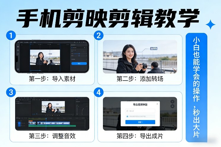 手机剪映剪辑教学，小白也能学会的操作，秒出大片凯哥轻创网-轻创网-创业网-网创项目资源站-副业项目-创业项目-搞钱项目凯哥轻创网