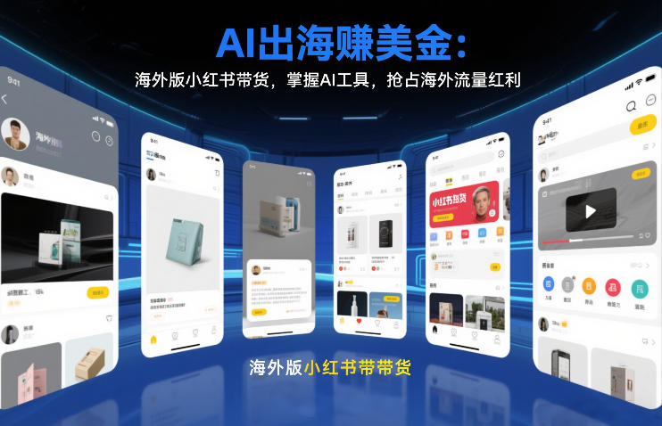 AI出海賺美金:海外版小红书带货,掌握AI工具,抢占海外流量红利(更新2026)凯哥轻创网-轻创网-创业网-网创项目资源站-副业项目-创业项目-搞钱项目凯哥轻创网