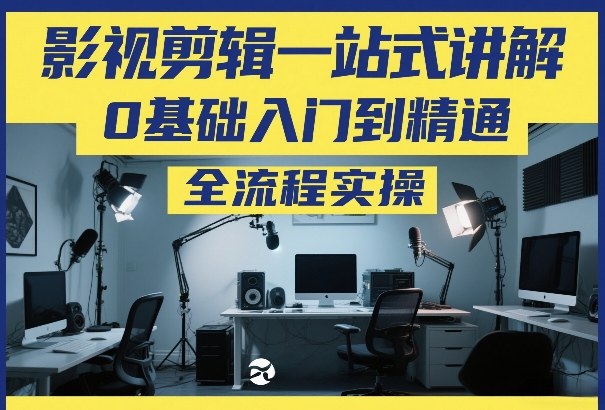 影视剪辑一站式讲解，0基础入门到精通，全流程实操凯哥轻创网-轻创网-创业网-网创项目资源站-副业项目-创业项目-搞钱项目凯哥轻创网