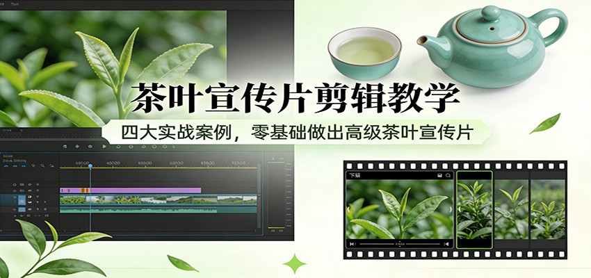 茶叶宣传片剪辑教学:四大实战案例,零基础做出高级茶叶宣传片凯哥轻创网-轻创网-创业网-网创项目资源站-副业项目-创业项目-搞钱项目凯哥轻创网