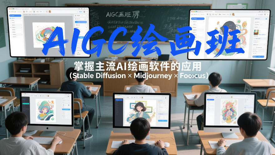 AIGC绘画班，掌握主流Ai绘画软件的应用（Stable Diffusion x Midjourney x Fooocus）凯哥轻创网-轻创网-创业网-网创项目资源站-副业项目-创业项目-搞钱项目凯哥轻创网
