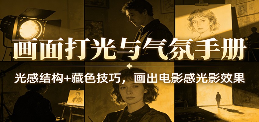 画面打光与气氛手册:光感结构+藏色技巧,画出电影感光影效果凯哥轻创网-轻创网-创业网-网创项目资源站-副业项目-创业项目-搞钱项目凯哥轻创网