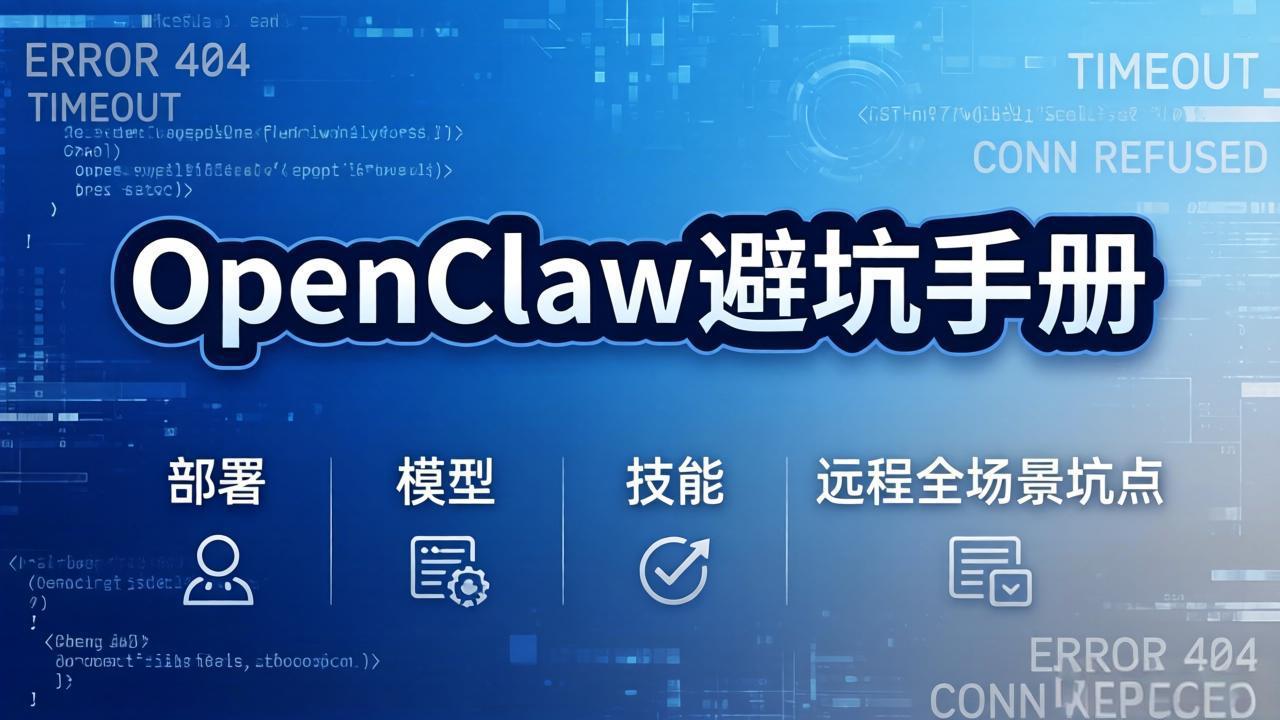 （17671期）OpenClaw避坑手册：部署+模型+技能+远程全场景坑点，一次性给你说全，少走弯路凯哥轻创网-轻创网-创业网-网创项目资源站-副业项目-创业项目-搞钱项目凯哥轻创网