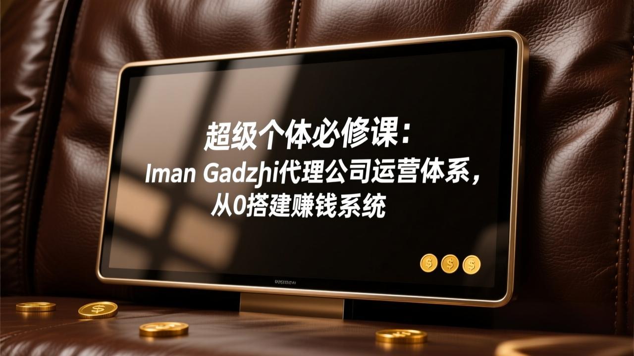 (17525期)超级个体必修课:Iman Gadzhi代理公司运营体系,从0搭建赚钱系统凯哥轻创网-轻创网-创业网-网创项目资源站-副业项目-创业项目-搞钱项目凯哥轻创网