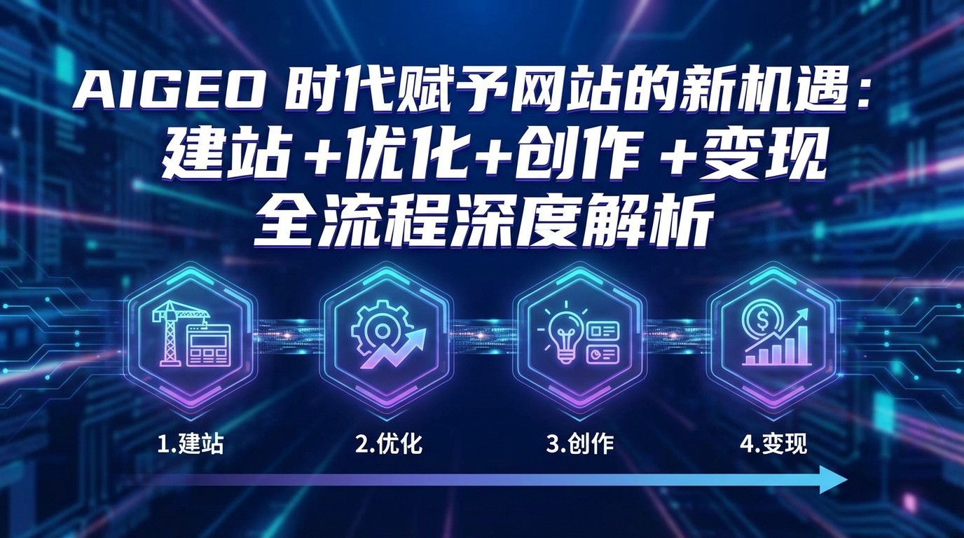AIGEO+时代赋予网站的新机遇：建站+优化+创作+变现+全流程深度解析凯哥轻创网-轻创网-创业网-网创项目资源站-副业项目-创业项目-搞钱项目凯哥轻创网