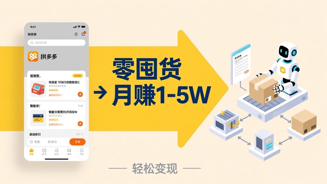 （17490期）不用囤货不用跑单！拼多多虚拟玩法，机器人管理发货和客服，帮你月赚 1-5W凯哥轻创网-轻创网-创业网-网创项目资源站-副业项目-创业项目-搞钱项目凯哥轻创网