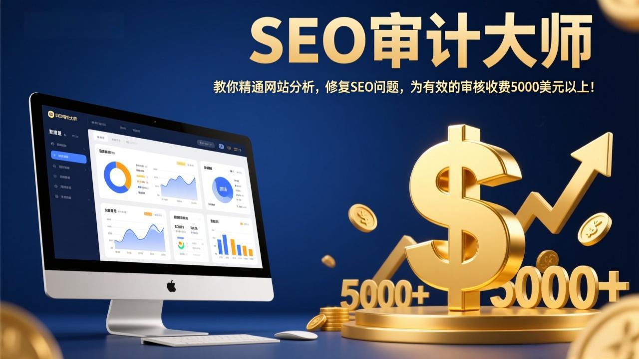 （17475期）SEO审计大师：教你精通网站分析，修复SEO问题，为有效的审核收费5000美元以上！凯哥轻创网-轻创网-创业网-网创项目资源站-副业项目-创业项目-搞钱项目凯哥轻创网