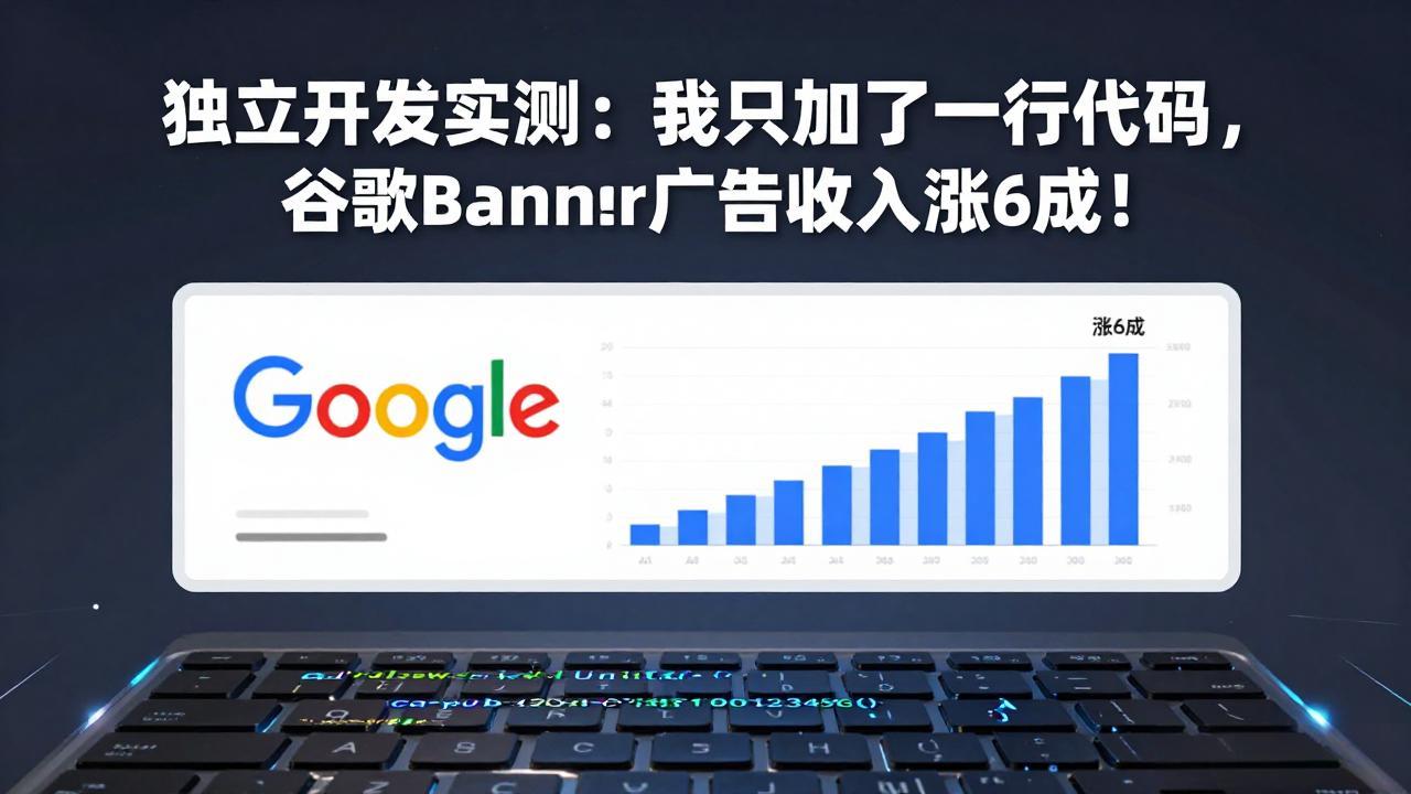 （17574期）付费文章：独立开发实测：我只加了一行代码，谷歌Banner广告收入涨6成！凯哥轻创网-轻创网-创业网-网创项目资源站-副业项目-创业项目-搞钱项目凯哥轻创网