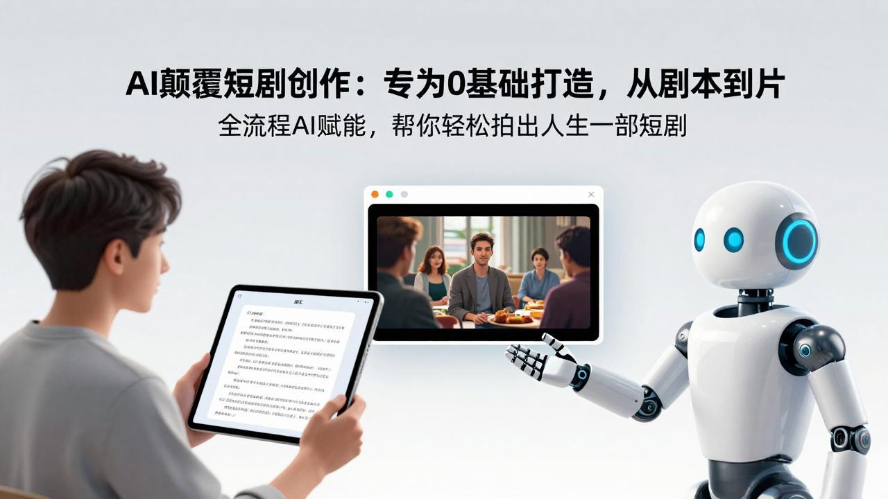 （17564期）AI颠覆短剧创作：专为0基础打造，从剧本到成片全流程AI赋能，帮你轻松拍出人生第一部短剧凯哥轻创网-轻创网-创业网-网创项目资源站-副业项目-创业项目-搞钱项目凯哥轻创网
