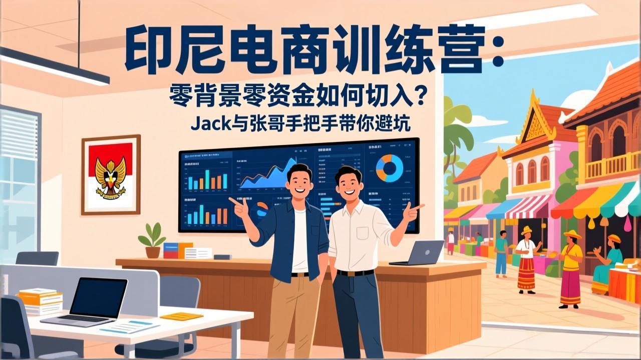 （17533期）印尼电商训练营：零背景零资金如何切入？Jack与张哥手把手带你避坑凯哥轻创网-轻创网-创业网-网创项目资源站-副业项目-创业项目-搞钱项目凯哥轻创网