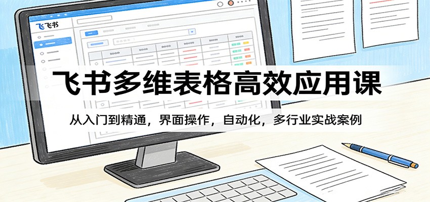 飞书多维表格高效应用课：从入门到精通，界面操作，自动化，多行业实战案例凯哥轻创网-轻创网-创业网-网创项目资源站-副业项目-创业项目-搞钱项目凯哥轻创网