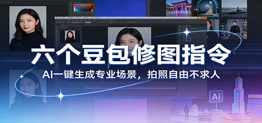 六个豆包修图指令：AI 一键生成专业场景，拍照自由不求人凯哥轻创网-轻创网-创业网-网创项目资源站-副业项目-创业项目-搞钱项目凯哥轻创网