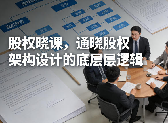 股权晓课，通晓股权架构设计的底层逻辑凯哥轻创网-轻创网-创业网-网创项目资源站-副业项目-创业项目-搞钱项目凯哥轻创网