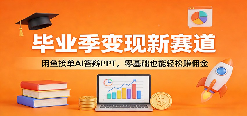 毕业季变现新赛道：闲鱼接单AI答辩PPT，零基础也能轻松赚佣金凯哥轻创网-轻创网-创业网-网创项目资源站-副业项目-创业项目-搞钱项目凯哥轻创网
